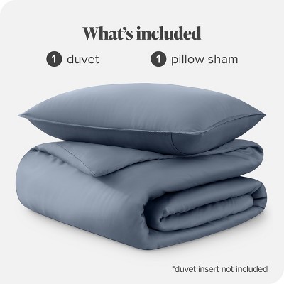 Twin/Twin XL Indigo TENCEL™ Lyocell Eco-Friendly Duvet Cover Set