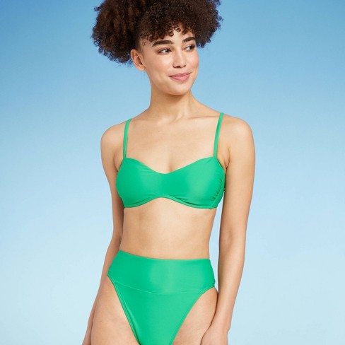 Target green bikini top on sale