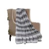 Kate Aurora Ultra Soft & Plush Faux Fur Gray And White Fuzzy Accent Throw Blanket - 50 in. W x 60 in. L - 2 of 2