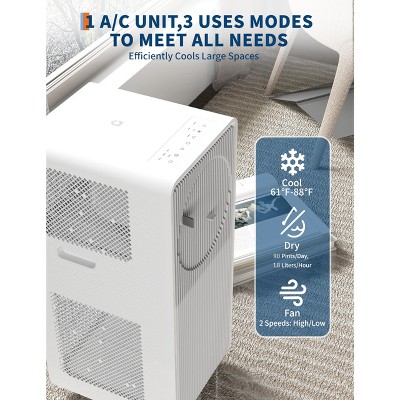 ABS Mobile Air Conditioner BS-14k - 14000 BTU, Single Cooling, Water Recycling Condensing, Automatic Diagnosis Function, 24 Timer