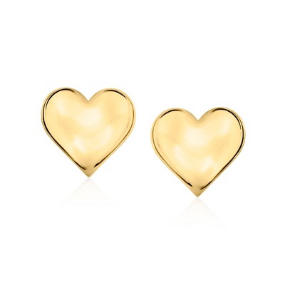 Ross-Simons Italian 10kt Yellow Gold Heart Earrings