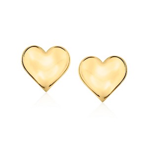 Ross-Simons Italian 10kt Yellow Gold Heart Earrings - 1 of 3