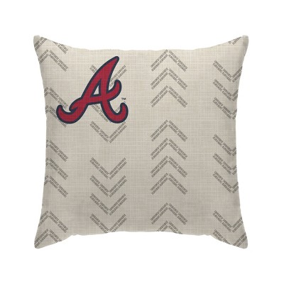 MLB Atlanta Braves Wordmark Decorative Throw Pillow