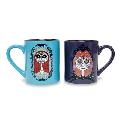 Silver Buffalo Disney Nightmare Before Christmas Splatter Characters  Ceramic Stacking Mug Set : Target