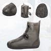 Unique Bargains Waterproof Reusable Rain Shoe Covers Ankle-high Boots Non-Slip 1 Pair - 3 of 4