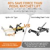 Heavy-Duty Hydraulic Car Dolly Jack Set - 6000 LBS Capacity Vehicle Skates (Choose 2 or 4-Piece) - 3 of 4