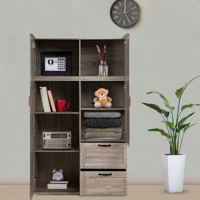 Home Imports Emporium 40” Extra Wide Multipurpose Bedroom Storage Cabinet, 71” Tall Pantry Storage Cabinet with Adjustable Shelves