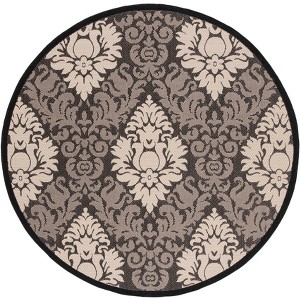 Courtyard CY2714 UV & Stain Resistant Non-Shedding Power Loomed Indoor/Outdoor Rugs - Safavieh - 1 of 3