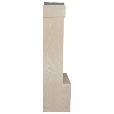 Premium Ivory Wooden Kids' Cubby with Storage Bins