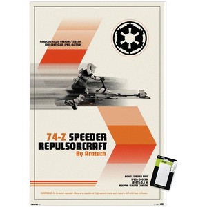 Trends International Star Wars: Moving At Lightspeed - Speeder Bike Unframed Wall Poster Prints - 1 of 4