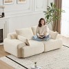 Modern 2-Seater Corduroy Sofa with Memory Foam Comfort and Modular Design for Living Room -3irtyhousy - 2 of 4