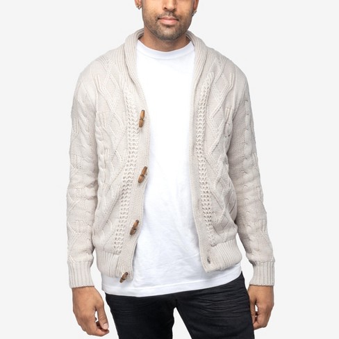 White mens cardigan clearance sweater