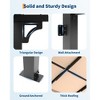 Wall Mounted Hardtop Gazebo – Lean-to Aluminum Frame with Polycarbonate Roof, Ideal for Outdoor Patio, Lawn, Deck, and Parties - 3 of 4