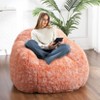 Bean Bag Chairs for Adults, Faux Fur Bean Bag Chair with Filler, Soft Plush Living Room Beanbag Chair Armrest Bean Bag Couch for Reading - 3 of 4