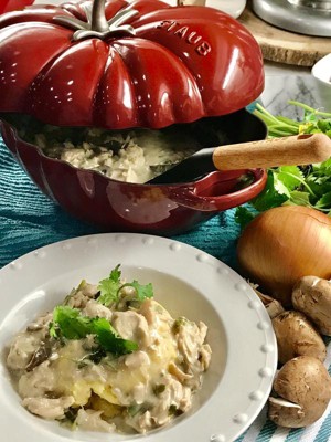 Staub Cast-Iron Tomato Cocotte