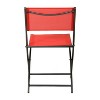 Emma and Oliver Set of 4 Folding Chairs for Indoor/Outdoor Use with Flex Comfort Material and Steel Frames - 4 of 4