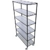 NicBex 82/84"H 6 Tier Wire Shelving Unit,6000LBS Height Adjustable Garage Storage Shelves,Heavy Duty Storage Rack with Wheels & Shelf Linerss - 4 of 4