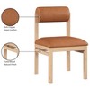 Meridian Furniture,Roundhill Vegan Leather Upholstered Dining Chair, Set of 2 - 3 of 4