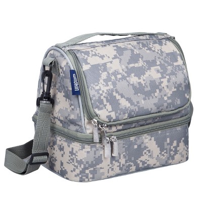 Digital Camo Two Compartment Lunch Bag