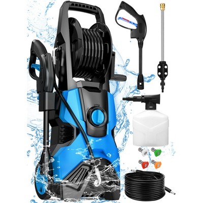 SKONYON Electric High Pressure Washer 3300 PSI, 2.0 GPM, 1800W, 20ft Hose, 5 Quick-Connect Nozzles & Foam Bottle – Ideal for Decks, Patios & Vehicles
