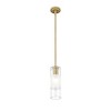 Alton 1-Light Pendant - Modern Steel Fixture with Artisan Glass & Braided Cord - 3 of 4