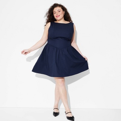 Women's Bow Back Mini A-Line Dress - Wild Fable™