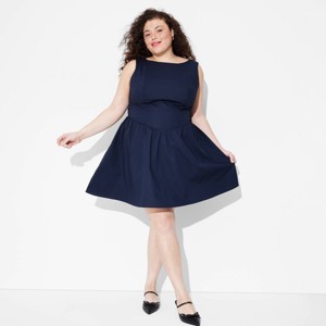 Women's Bow Back Mini A-Line Dress - Wild Fable™ - 1 of 3