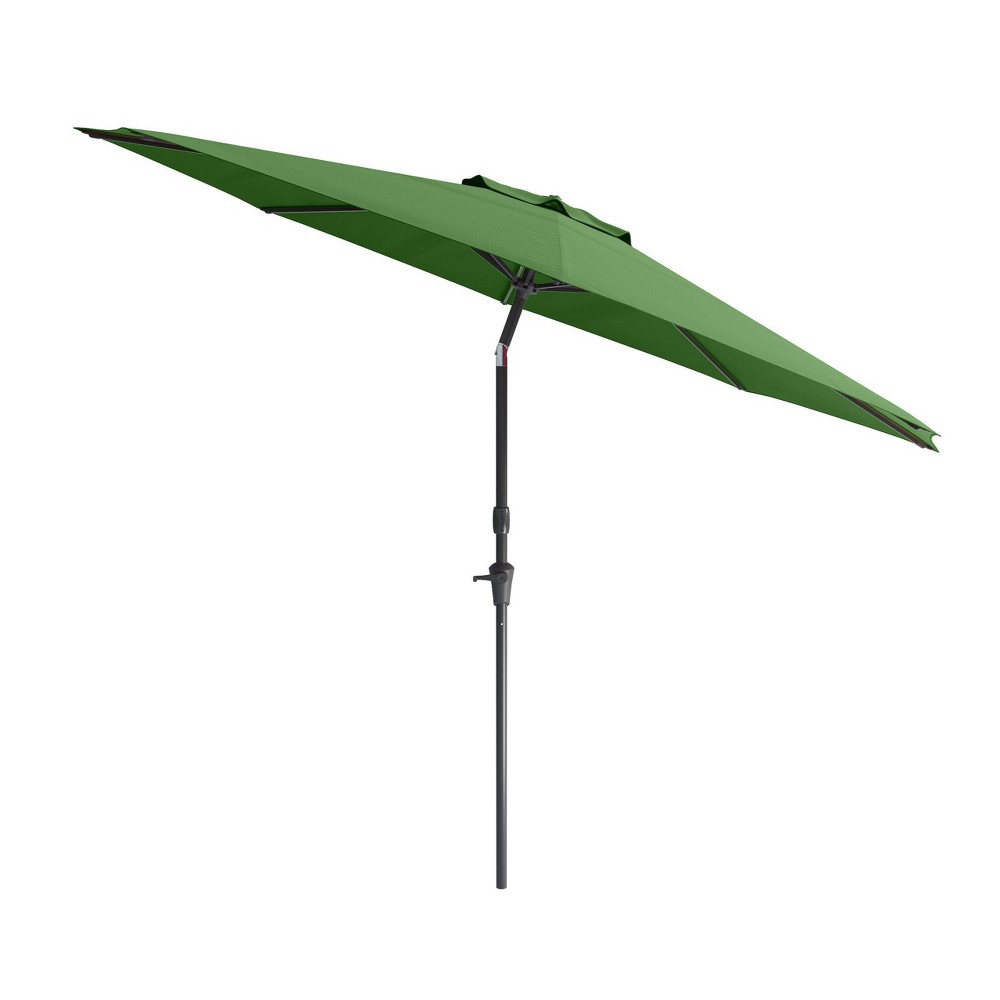Photos - Parasol CorLiving 10' x 10' Tilting Market Patio Umbrella Forest Green  