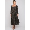 PinkBlush Black Floral Smocked Long Sleeve Maternity Maxi Dress - 4 of 4