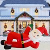 Paaaawaters Juegoal Christmas Inflatables Outdoor Decorations, 12FT Long Inflatable Xmas Santa Claus - 3 of 4
