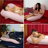 PharMeDoc Pregnancy Pillow, U-Shape Full Body Maternity Pillow, Jersey Cotton Cover - 3 of 4