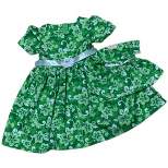 Doll Clothes Superstore Size 5 Girl Matching Girl & Doll Green Dress