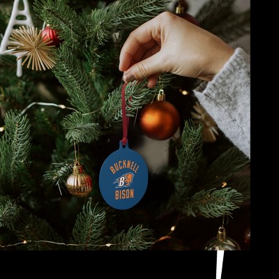 Bucknell Bison Aluminum Holiday Christmas Tree Ornament