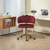 TiramisuBest Modern Cute Computer Chair,Velvet Home Office Desk Chair,Height Adjustable Swivel Task Chair - 2 of 4