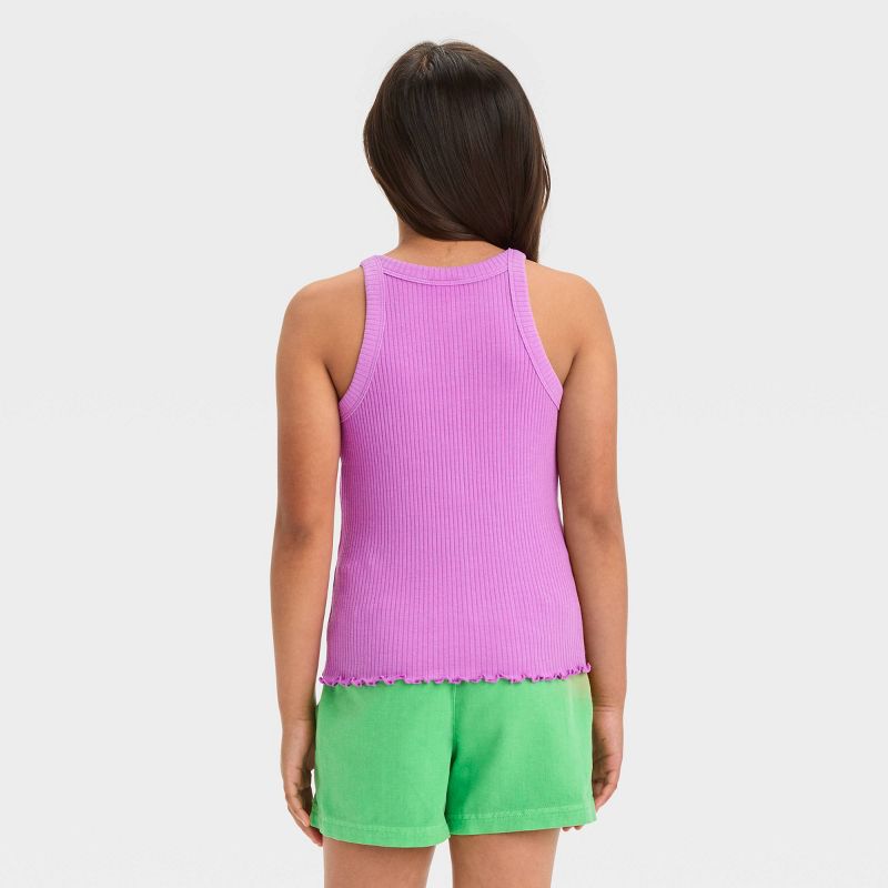 Girls&#39; High Neck Ribbed Tank Top - Cat &#38; Jack&#8482;, 4 of 5