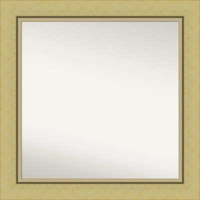 Amanti Art Landon Gold Non-Beveled Bathroom Wall Mirror 32.25 x 32.25 in.