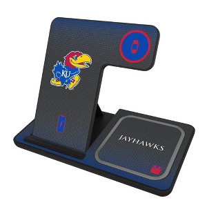 Keyscaper University of Kansas Jayhawks Linen 15-Watt 3 in 1 Charging Station - 1 of 4