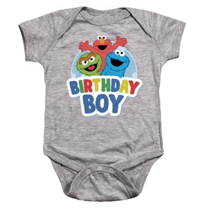 Baby Elmo Oscar Cookie Monster Birthday Boy Infant Bodysuit : Target