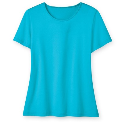 Collections Etc Soft Knit Crew Neck Tee
