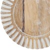 Saro Lifestyle Ribbed Wooden Charger, 13" Ø Round, Natural (Set of 4) - 4 of 4