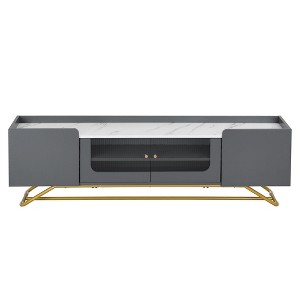 NicBex TV Stands for 70 inch TV, Modern Entertainment Center with  Gold Frame Base,TV Console for Living Room, Bedroom, Home - 1 of 4