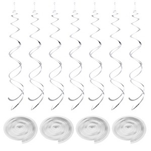 Unique Bargains Party PVC Hanging Double Swirling Decorations 28 Pcs - 1 of 4