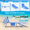 Okak Heavy Duty Folding Chair with Face Hole, 5-Position Adjustable Beach Chair with Headrest, Chaise Lounge Chairs for Patio, Pool, Lawn - 3 of 4