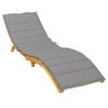 vidaXL Sun Lounger Cushion Grey Oxford fabric 78.7 x 19.7 x 1.2 in - 3 of 4