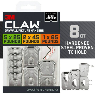 3M Claw Heavy Duty Drywall Picture Hanger Kit with Spot Markers