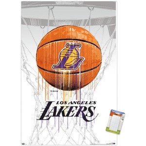 Trends International NBA Los Angeles Lakers - Drip Ball 20 Unframed Wall Poster Prints - 1 of 4