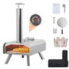 Portable Pizza Oven Outdoor, 12" Wood Pellet Pizza Ovens with Pizza Stone & Storage Bag & Pizza Peel, Stainless Steel Pizza Maker Grill - 3 of 4