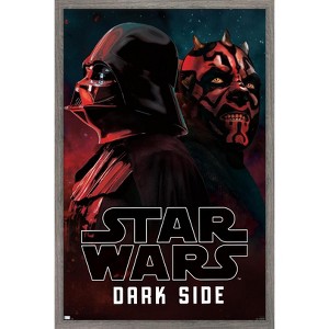 Trends International Star Wars: Saga - Vader and Maul Dark Side Framed Wall Poster Prints - 1 of 4