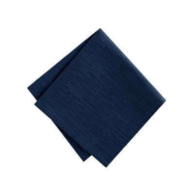 Navy Textured Water-Resistant Polyester Napkins, Set of 4