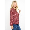 WEST K Women's Starling Pintuck Split Neck Blouse - 2 of 4